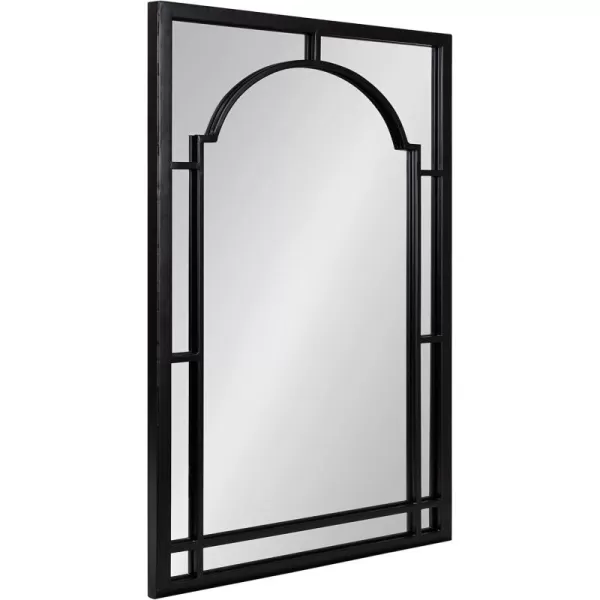 imageKate and Laurel Lyla Modern Metal Framed Wall Mirror 20 x 48 Black Chic Arched Mirror for Wall20x32