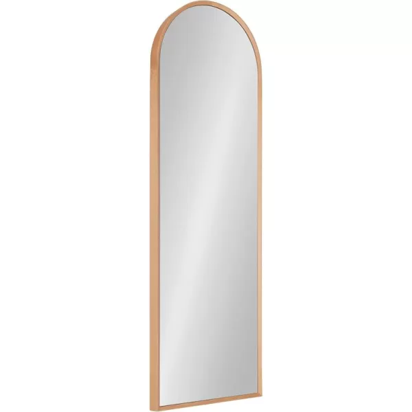 imageKate and Laurel Nordlund Modern FullLength Arched Panel Wall Mirror 16 x 48 Light Natural Wood Decorative Full Body Mirror for Wall