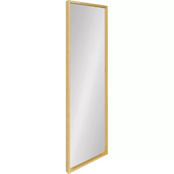 imageKate and Laurel Travis Modern Wood Framed Wall Mirror 16 x 48 Silver Transitional Rectangle Mirror for WallGold