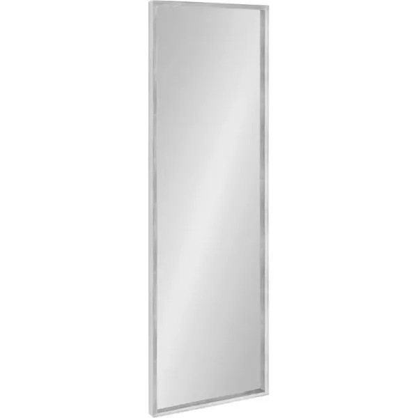 imageKate and Laurel Travis Modern Wood Framed Wall Mirror 16 x 48 Silver Transitional Rectangle Mirror for WallSilver