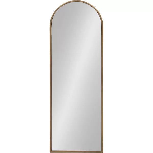 imageKate and Laurel Valenti Modern Arched Wall Mirror 16 x 47 Rustic Brown Transitional Mirror for Wall Decor