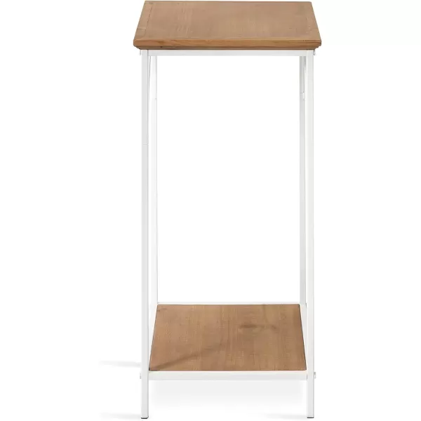 imageKate and Laurel Anthea Wood and Metal Console Table 24x10x30 Rustic BrownWhiteRustic BrownWhite