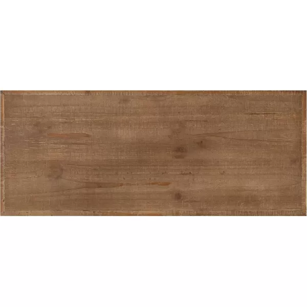 imageKate and Laurel Anthea Wood and Metal Console Table 24x10x30 Rustic BrownWhiteRustic BrownWhite