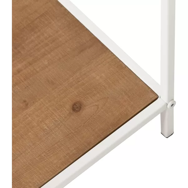 imageKate and Laurel Anthea Wood and Metal Console Table 24x10x30 Rustic BrownWhiteRustic BrownWhite