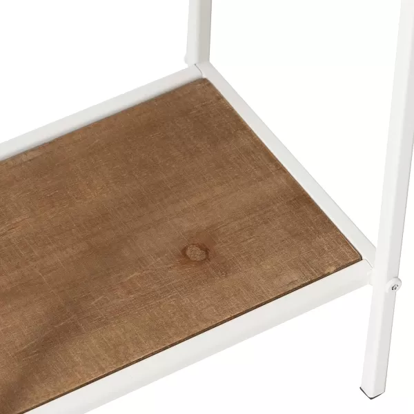 imageKate and Laurel Anthea Wood and Metal Console Table 24x10x30 Rustic BrownWhiteRustic BrownWhite