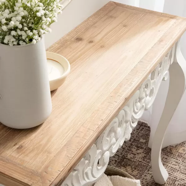 imageKate and Laurel Antonella Farmhouse Wooden Console Table for Entryway Home Decor 38x13x30 Rustic Brown