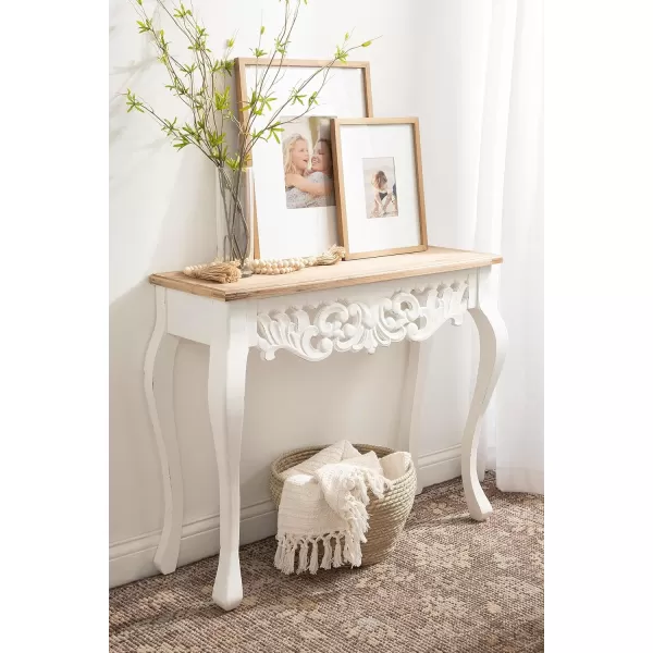 imageKate and Laurel Antonella Farmhouse Wooden Console Table for Entryway Home Decor 38x13x30 Rustic Brown