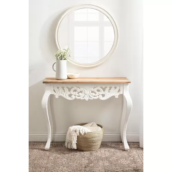 imageKate and Laurel Antonella Farmhouse Wooden Console Table for Entryway Home Decor 38x13x30 Rustic Brown