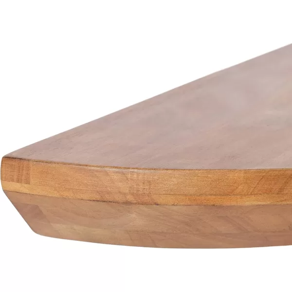 imageKate and Laurel Colter Transitional Floating Side Table 18 x 3 x 9 Natural Brown Modern HalfCircle Solid Wood Floating Shelf Table for Home Decor for Small SpacesNatural