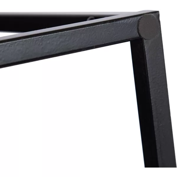 imageKate and Laurel Dorrah Modern HalfCircle Side Table 18 x 16 x 22 Black Contemporary HalfCapsule Living Room Table for Storage Organization and DisplayBlack