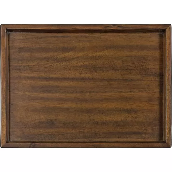 imageKate and Laurel Eastmont Rectangle Wood Side Table 16 x 22 x 22 Walnut Brown Large MidCentury Wooden Bedroom Nightstand with Stylish Tapered Legs and Adjustable Feet 16x22x22