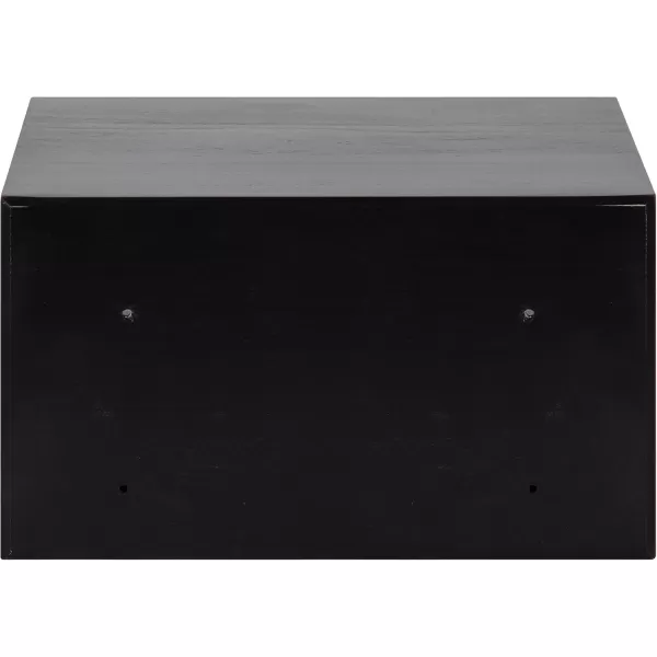 imageKate and Laurel Hutton Modern Floating Shelf and Side Table 125 x 10 x 7 Black Modern Minimalist Floating End Table for Storage and Display with Bold FinishBlack