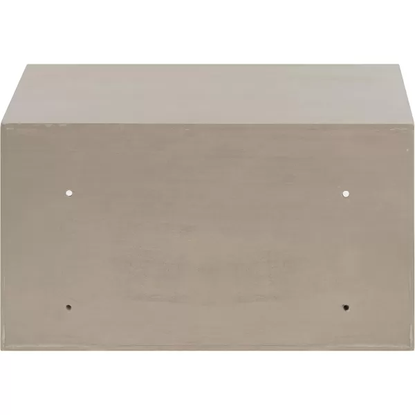 imageKate and Laurel Hutton Modern Floating Shelf and Side Table 125 x 10 x 7 Black Modern Minimalist Floating End Table for Storage and Display with Bold FinishGrey