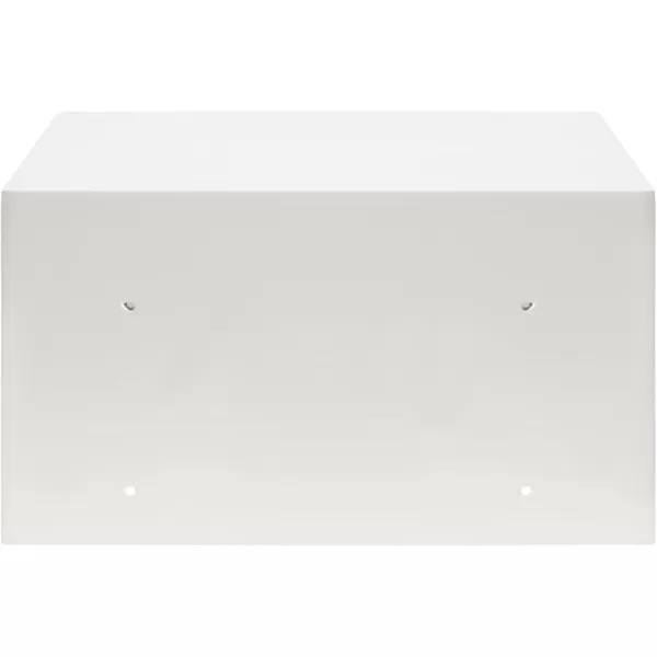 imageKate and Laurel Hutton Modern Floating Shelf and Side Table 125 x 10 x 7 Black Modern Minimalist Floating End Table for Storage and Display with Bold FinishWhite