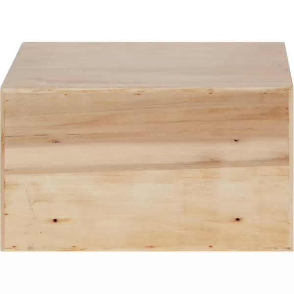 imageKate and Laurel Hutton Modern Floating Shelf and Side Table 125 x 10 x 7 Black Modern Minimalist Floating End Table for Storage and Display with Bold FinishNatural