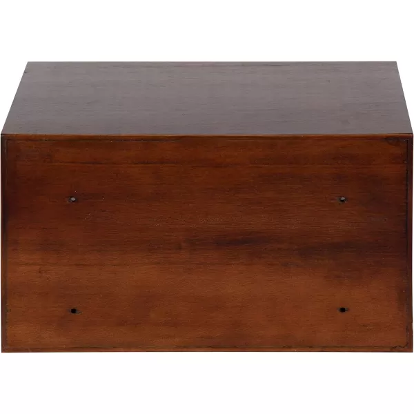 imageKate and Laurel Hutton Modern Floating Shelf and Side Table 125 x 10 x 7 Black Modern Minimalist Floating End Table for Storage and Display with Bold FinishWalnut Brown