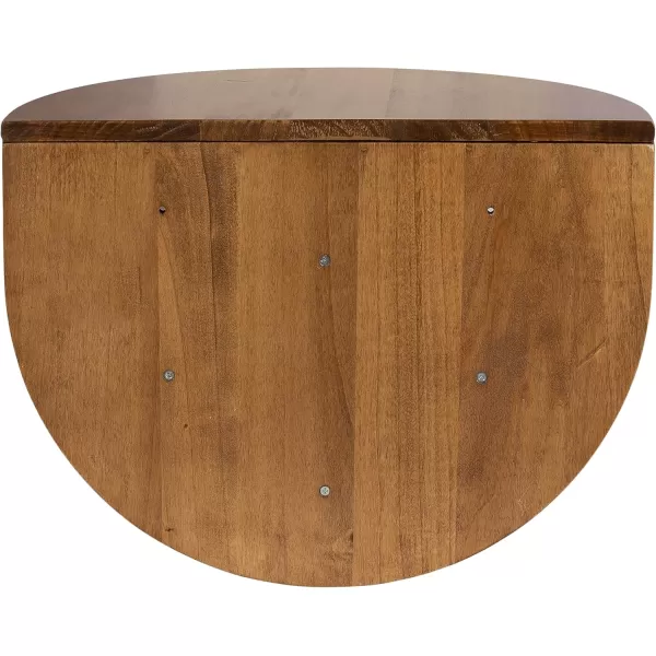 imageKate and Laurel Jalla Wooden Floating Side Table 18 x 10 x 14 Black Modern Wood WallMounted End Table with Shelves for Extra Storage and Added FunctionalityRustic Brown