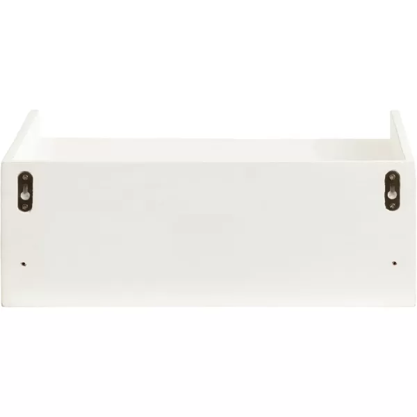 imageKate and Laurel Kitt Modern Floating Wall Shelf Side Table with Drawer 18quot x 12quot x 65quot BlackWhite