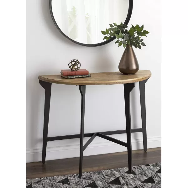 imageKate and Laurel Langdon Wood Console Table 41quot x 16quot x 31quot Rustic Brown and Black ShabbyChic Home Decor for Storage and Display