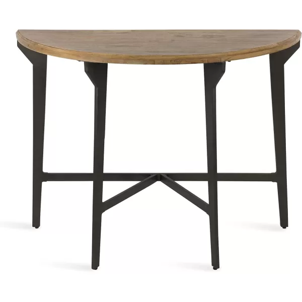 imageKate and Laurel Langdon Wood Console Table 41quot x 16quot x 31quot Rustic Brown and Black ShabbyChic Home Decor for Storage and Display