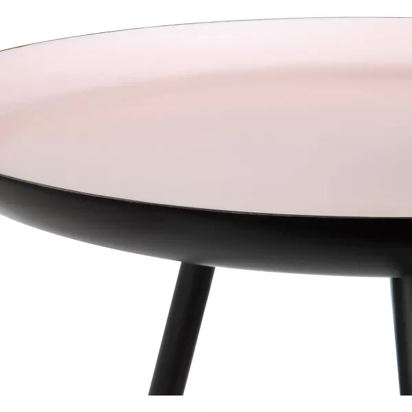 imageKate and Laurel Laranya Modern Side Table 15quot x 15quot x 225quot Teal and Black Chic Minimalist End TableBlackPink