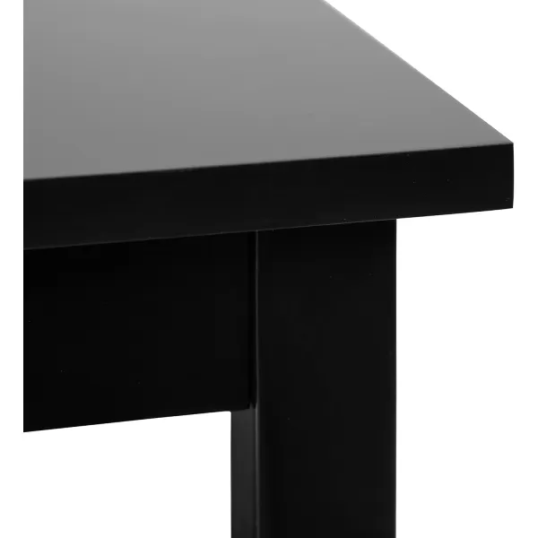 imageKate and Laurel Lillian Transitional Wood Side Table 18 x 12 x 24 White Chic Traditional Accent Table for Storage and DisplayBlack