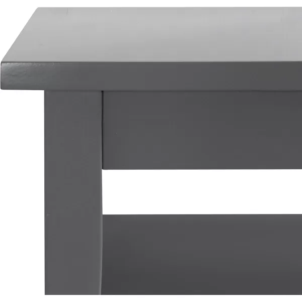 imageKate and Laurel Lillian Transitional Wood Side Table 18 x 12 x 24 White Chic Traditional Accent Table for Storage and DisplayGrey