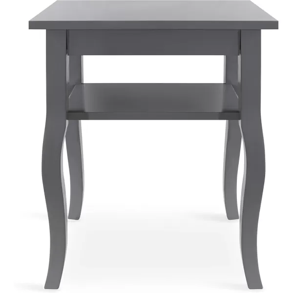 imageKate and Laurel Lillian Transitional Wood Side Table 18 x 12 x 24 White Chic Traditional Accent Table for Storage and DisplayGrey