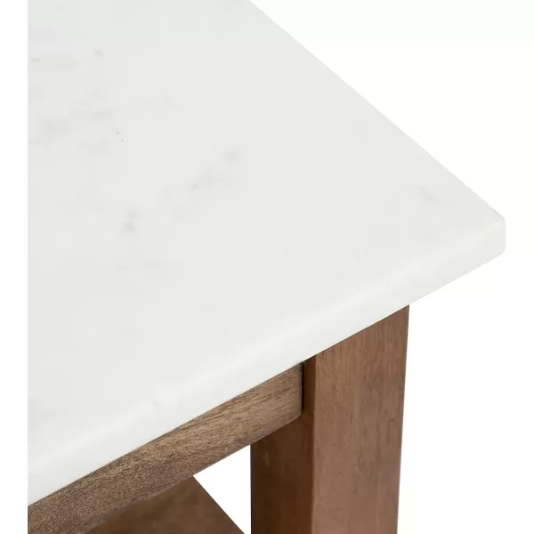imageKate and Laurel Lillian Transitional Wood Side Table 18 x 12 x 24 White Chic Traditional Accent Table for Storage and DisplayNatural