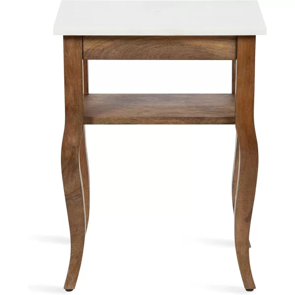 imageKate and Laurel Lillian Transitional Wood Side Table 18 x 12 x 24 White Chic Traditional Accent Table for Storage and DisplayNatural