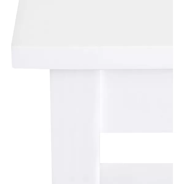 imageKate and Laurel Lillian Transitional Wood Side Table 18 x 12 x 24 White Chic Traditional Accent Table for Storage and DisplayWhite