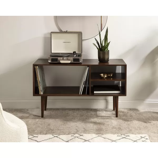 imageKate and Laurel Locklear Wood Console Table 38x14x25 Walnut Brown