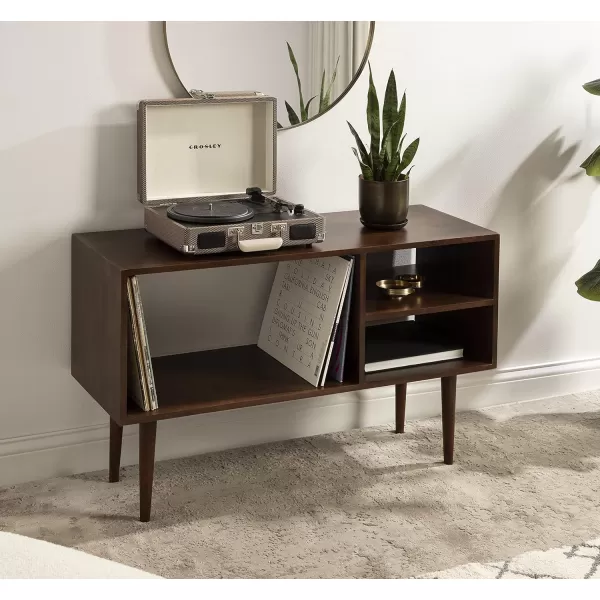 imageKate and Laurel Locklear Wood Console Table 38x14x25 Walnut Brown