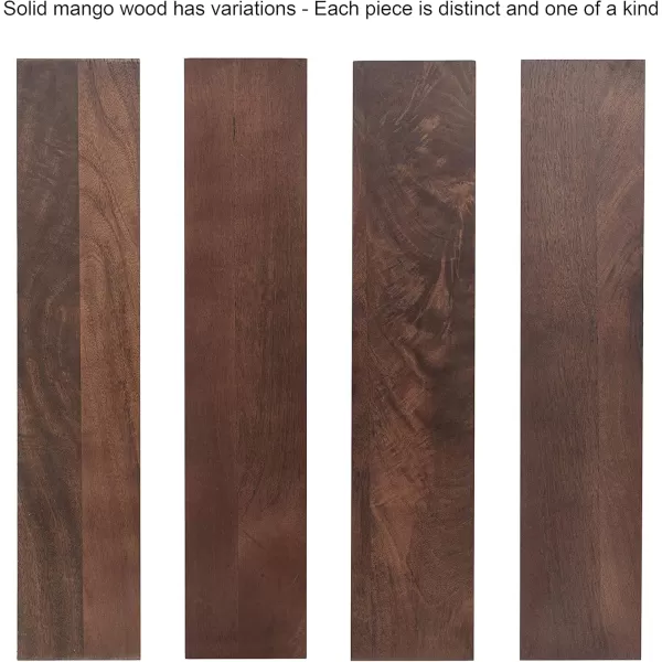 imageKate and Laurel Locklear Wood Console Table 38x14x25 Walnut Brown