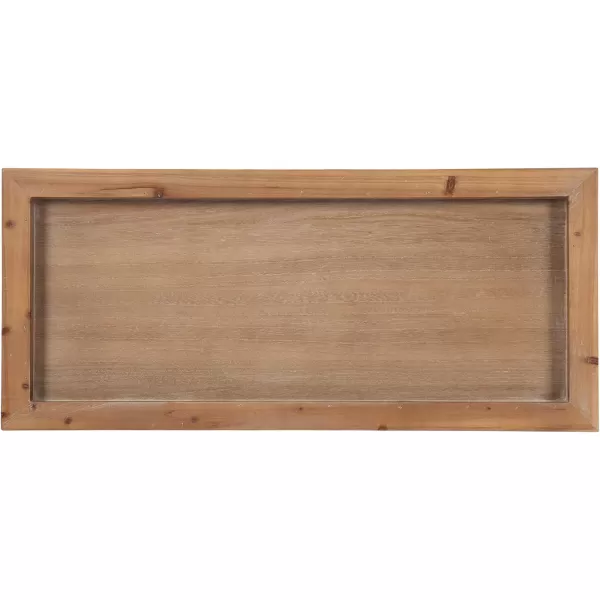 imageKate and Laurel Lockridge Modern Farmhouse Metal and Wooden Console Table with Removable Tray Top 28x13x31 Natural