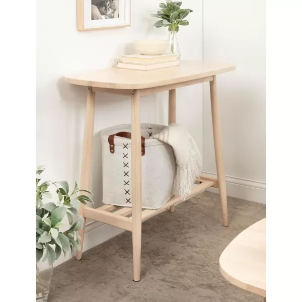 imageKate and Laurel Niles Transitional Tiered Rectangle Console Table with Storage for Entryway Decor and Display 32x16x30 Natural