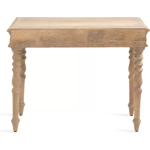 imageKate and Laurel Patresa Traditional Carved Wood Entryway Console Table with Turned Leg Design 36x14x30 Brown