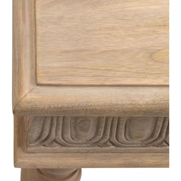 imageKate and Laurel Patresa Traditional Carved Wood Entryway Console Table with Turned Leg Design 36x14x30 Brown