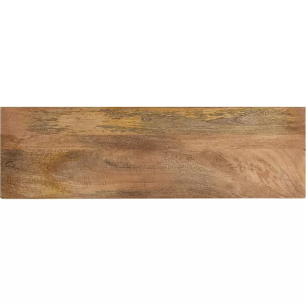 imageKate and Laurel Quarles Wood and Metal Console Table 36x10x30 NaturalBlackNaturalBlack