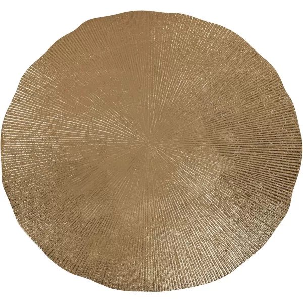 imageKate and Laurel Sancia Modern Side Table 15 x 15 x 20 Gold Sand Casted Iron Table for Display and StorageGold