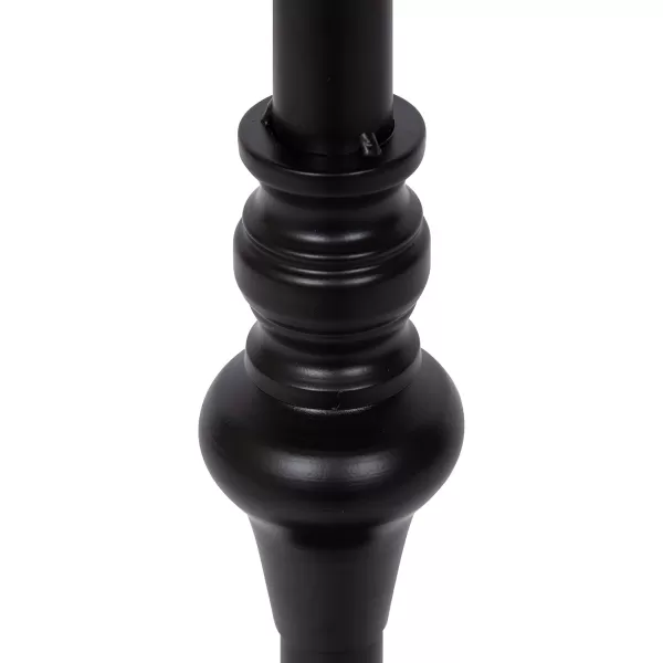 imageKate and Laurel Stratton Rustic Pedestal Table 12quot x 12quot x 26quot Rustic Caramel and Black Decorative Pedestal Table for Smaller Living AreasBlack