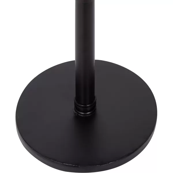 imageKate and Laurel Stratton Rustic Pedestal Table 12quot x 12quot x 26quot Rustic Caramel and Black Decorative Pedestal Table for Smaller Living AreasBlack