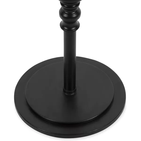 imageKate and Laurel Stratton Rustic Pedestal Table 12quot x 12quot x 26quot Rustic Caramel and Black Decorative Pedestal Table for Smaller Living AreasRustic BrownBlack