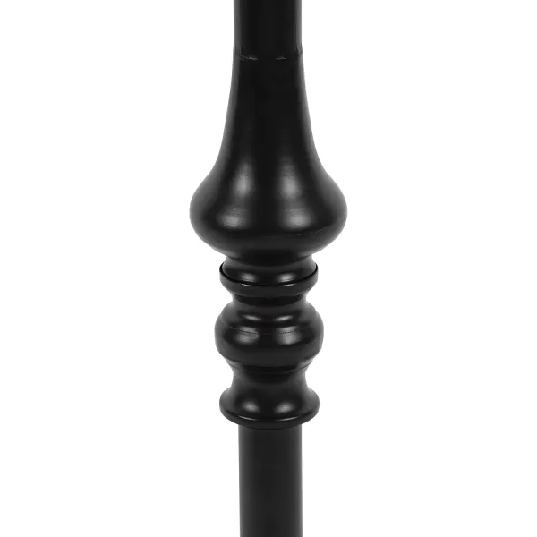 imageKate and Laurel Stratton Rustic Pedestal Table 12quot x 12quot x 26quot Rustic Caramel and Black Decorative Pedestal Table for Smaller Living AreasRustic BrownBlack