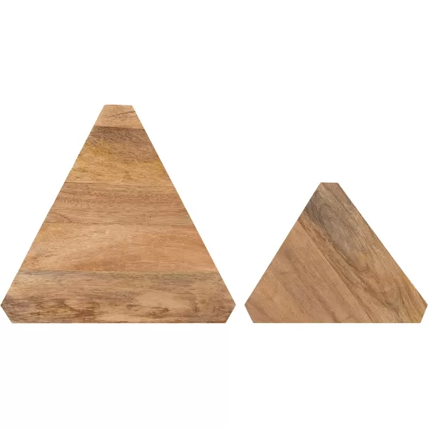 imageKate and Laurel Talcott Decorative Modern Solid Wood Bedroom Nightstand Tables for Storage and Display 2 Piece Natural 2 CountNatural