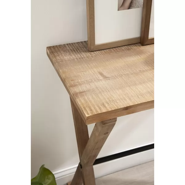imageKate and Laurel Travere Farmhouse Console Table 42 x 16 x 30 Rustic Brown Decorative Entryway Table with Ornate Rustic Detailing and Premium Distressed Finish