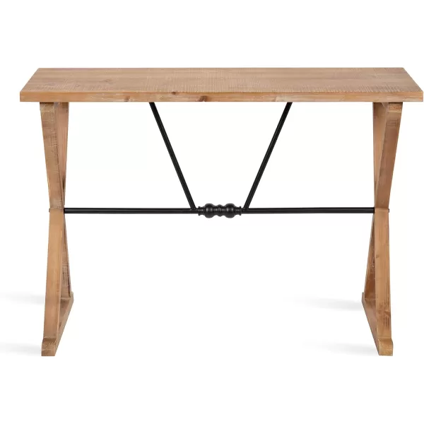 imageKate and Laurel Travere Farmhouse Console Table 42 x 16 x 30 Rustic Brown Decorative Entryway Table with Ornate Rustic Detailing and Premium Distressed Finish
