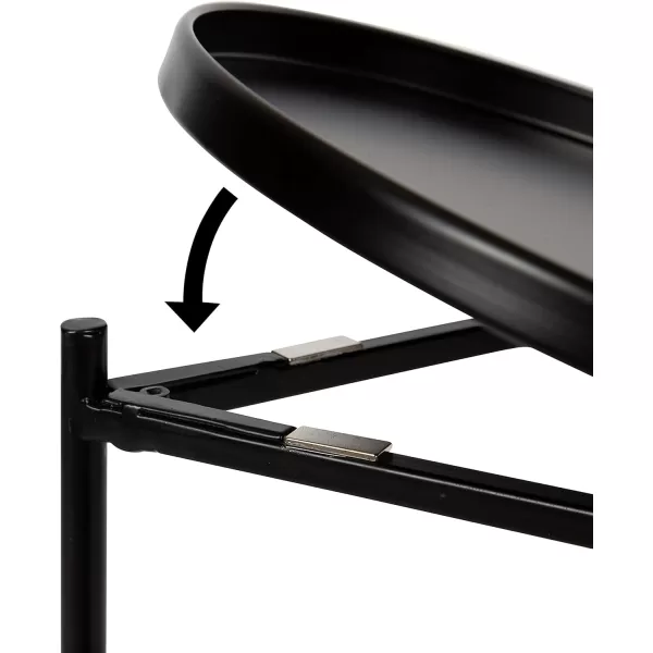 imageKate and Laurel Ulani Modern Glam Round Metal Nesting Accent Table Set 3 Piece GoldBlack