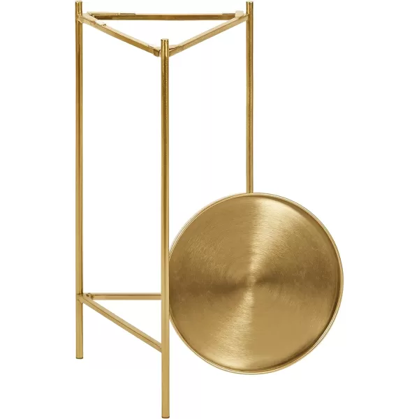 imageKate and Laurel Ulani Modern Glam Round Metal Nesting Accent Table Set 3 Piece GoldGold