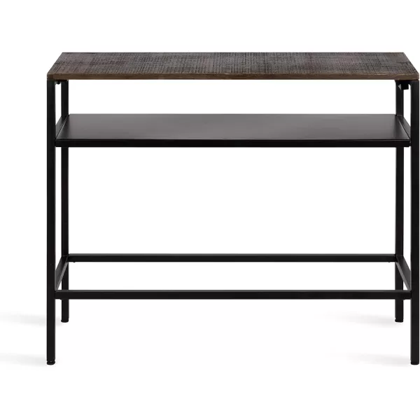 imageKate and Laurel Westbrook Farmhouse Console Table 36 x 12 x 30 Rustic Brown Modern Narrow Console Table for Storage and Display